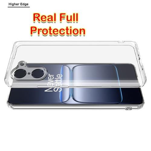 Image of Amazon Brand-Solimo Mobile Cover for OnePlus Nord CE5 5G (Soft & Shockproof Back Case with inbuilt Cushioned Edges), Clear