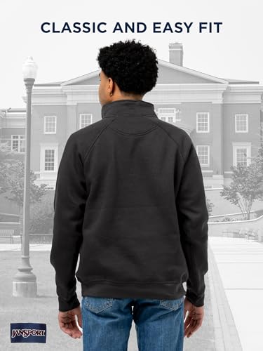 Image of JanSport Unisex Adult NCAA Officially Licensed Rival Long Sleeve Stand-Up Collar Quarter Zip Sweatshirt
