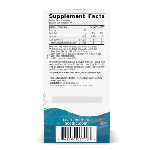 Nordic Naturals Vegetarian Kids DHA - Algae Omega-3 Chewables - 120 Count - image 2