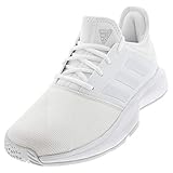 adidas Women's GameCourt Tennis Shoe, FTWR White/FTWR White/Dash Grey, 6 M US