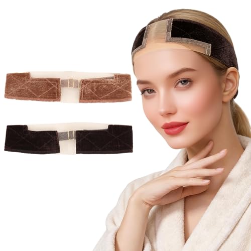 2 Bandas Elásticas para Peluca Cintas Accesorios Especiales para Pelucas que se Derriten y Sujetan los Bordes para Pelucas para Mujer Maquillaje