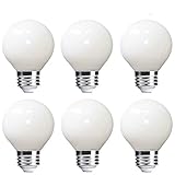 MRDENG Vanity LED Light Bulbs 40 Watt for Vanity Mirror, G16.5 3.5W Globe LED Bulb, E26 Socket, Warm White (2700K) Pack of 6