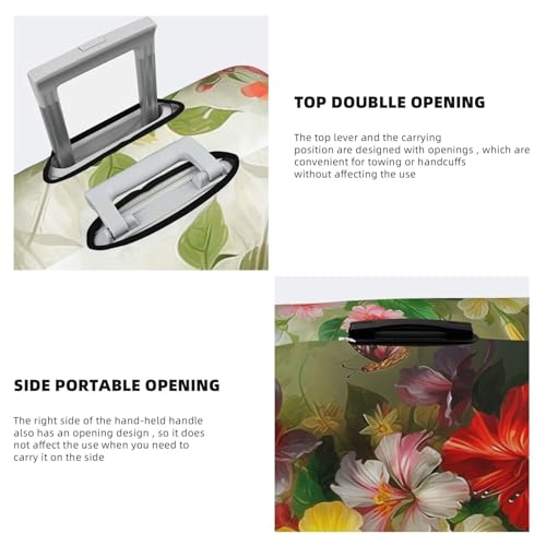 Travel Luggage Cover Suitcase Protector Elastic Washable Bouquet Of Flowers Suitcase Cover Anti-scratch Spandex Baggage Covers Fits 18-32 Inch Luggage4
