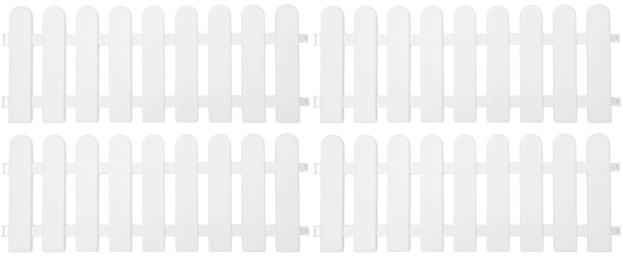 Wonderland Pack of 4pc PP Picket self Standing Fence for Outdoors and Flower beds (B088PVH35X) Amazon Price History, Amazon Price Tracker
