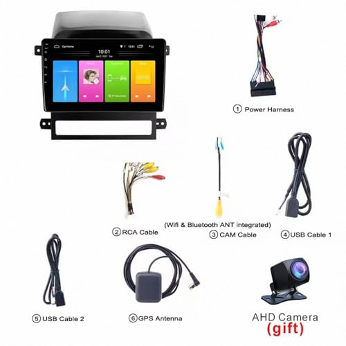 Autoradio touchscreen display con Mirror Link y manos libres para Chevrolet Captiva 7