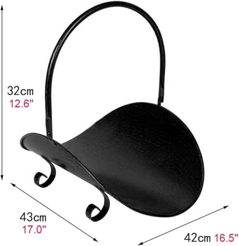 Supports à bûches robustes pour cheminée avec bac de rangement étanche - 3