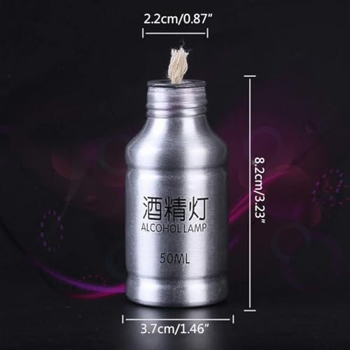 VERBENA Tragbare Mini 50 ml Aluminiumlegierung Alkoholbrenner Lampe Chemie Laborausrüstung