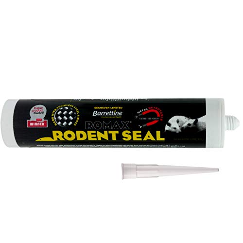 Romax Rodent Seal with Metal Fibres - 310ml - Best Product Award Winner. Use to seal gaps and fill holes where rodents may get in to your home or outbuildings - As used by Professionals (Pack of 1)