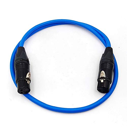 Uonecn XLR 3pin Female to XLR 3pin Female Microphone Cable Monitor Power Cable