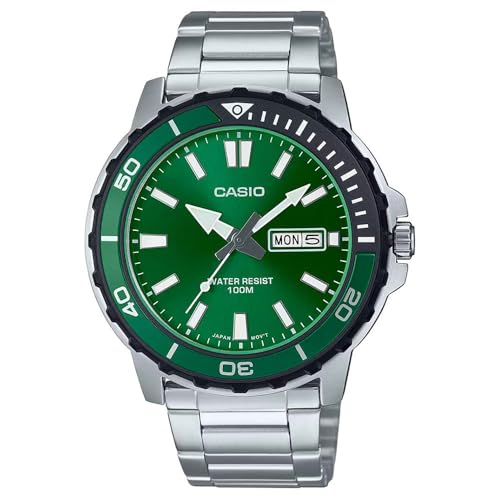Montre analogique homme Casio 5716 à quartz avec bracelet noir et boîtier acier