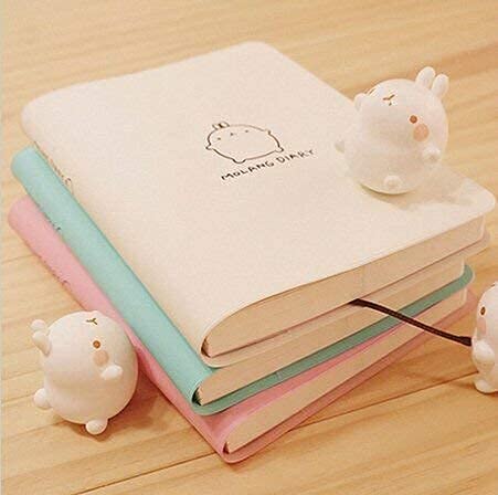 2023-2024"Molang Rabbit" Diary Any Year Weekly & Monthly Planner Pocket Journal Notebook Agenda Scheduler, 5.1" X 6.8" (Pink) #TOP6