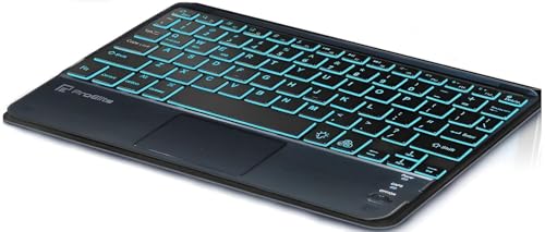 Image of ProElite TouchPad Keyboard case for Oppo Pad 5 12.1 inch, Magnetic Detachable Wireless Bluetooth TouchPad Keyboard for Oppo Pad 5 12.1 inch Built-in 7-Colors Backlit, Dark Green