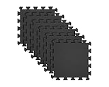 Tectra Gym Floor Foam Exercise Mats 24 Pack (Black)