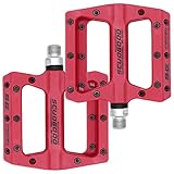 pedales bici carretera amazon Fácil instalación y mantenimiento: el diseño de la plataforma cóncava es para un mejor control y eficiencia, y las grapas para pedales también brindan la mejor fuerza de succión y la máxima comodidad. Y el pasador reemplazable ayuda a un fácil mantenimiento, solo se debe atornillar desde la parte posterior.