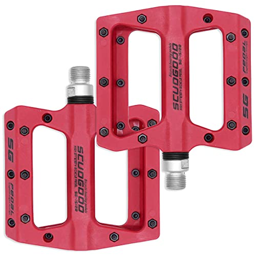 Heavenlife Pedales Bicicletas, Durable Pedales MTB de Montaña Antideslizante, Ultraligero Pedales BMX...