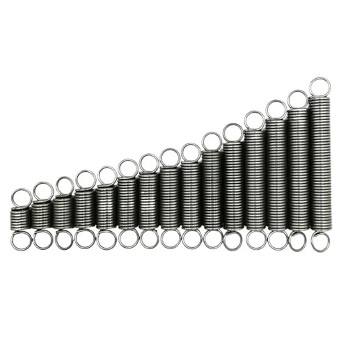 Extension Springs 100pcs/lot Extension Spring 0.6mm Spring Steel Small Extension Springs Length of 20-50mm for Home Repairs(35mm)
