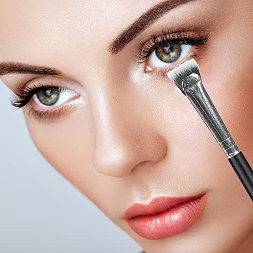2 Pcs Fan Eyelash Brushes Mascara Brush Makeup Brush Lash Wand Brush Fan Makeup Tools Soft Facial Applicator Brushes Cosmetic Tools For Eye Shadow Painting #TOP2