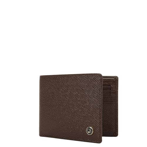 Image of Da Milano RFID Protected Leather Wallet for Men with Card Slot - Brown (0693OL)