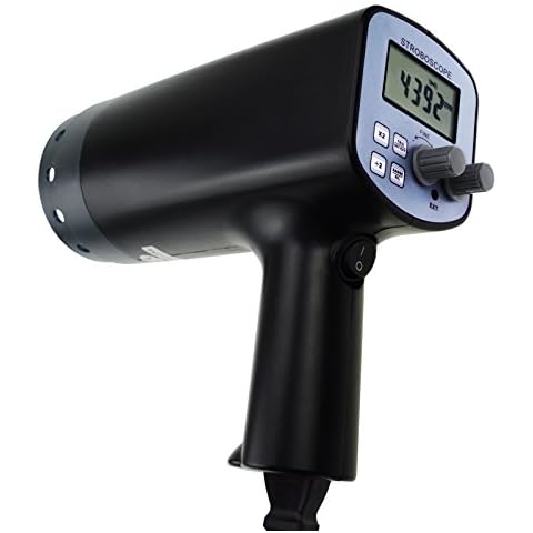 GAIN EXPRESS Accurate Digital Handheld Stroboscope with Wide Measurement Range, 50~12,000 FPM, for Equipment Fault Detection and Maintenance Cover