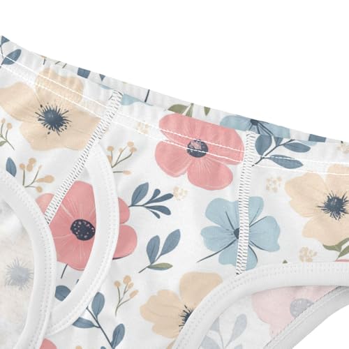 Wusikd Cute Boys' Underwear Cotton Flowers Boys Briefs Soft Toddler Underwear 2T4