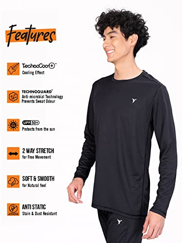Image of TECHNOSPORT Men's Slim Fit T-Shirt - (MTOR17) Pack of 1