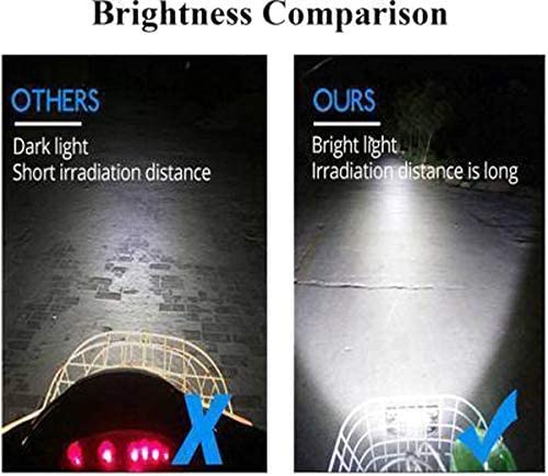 Image of 12V Waterproof Fog Lamp with 15 LEDs ? Off-Road Motorcycle & Scooty Bar Light (Pack of 2, White)