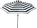 VMI Striped Umbrella, Large, Black