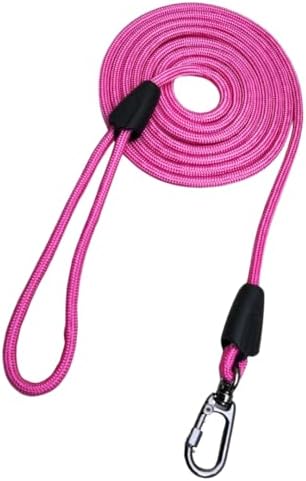 Guia Longa Adestramento 3 Metros Passeio ao Ar Livre (Rosa)