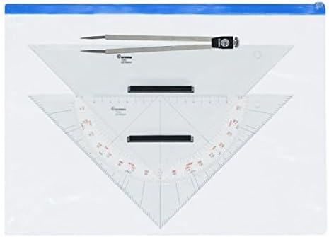 Ecobra Navigationsbesteck Skipperset – 32 Cm Dreiecke & Zirkel, Für Präzise Seekartenarbeit, Professionelles Navigationszubehör Ecobra Navigationsbesteck Skipperset – 32 Cm Dreiecke & Zirkel, Für Präzise Seekartenarbeit, Professionelles Navigationszubehör