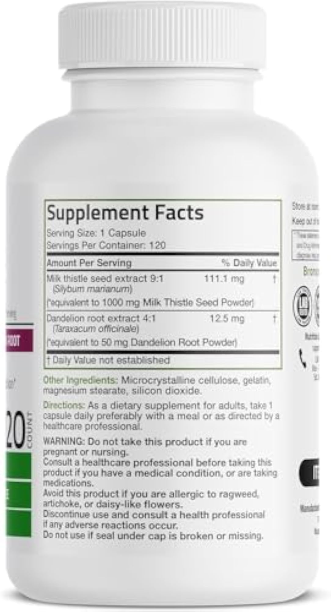 Milk Thistle Silymarin Marianum & Dandelion Root