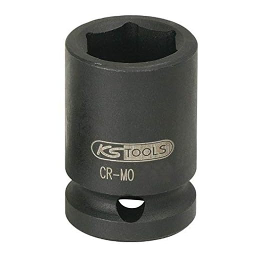 KS Tools 515.1026 1/2" Sechskant-Kraft-Stecknuss, kurz, 26mm