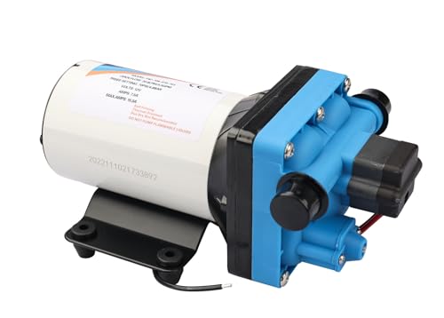 Image of 0 60 12V DC Self-Priming RV Water Pump with Silent Operation and Automatic Stop /Start - 5.5 GPM Flow