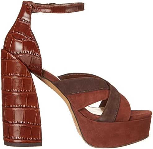 Vince Camuto Women's Footwear Women's Gruelie Platform Heel Sandal Wedge, Dark Mahogany, 8.5 | Image 5
