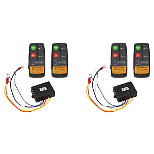 Treuil manuel de voiture 24V : pack de 2 télécommandes auto avec bouton émetteur sans console