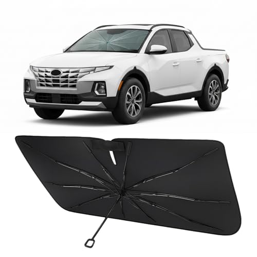 Image of Proadsy Custom Fit 2022-2026 Santa Cruz Windshield Sun Shade Umbrella | Advanced Ice Crystal Material, -54F Cooler, Zero-Gap Sunblock, Instant Setup & Foldable Design for Summer Parking, Daily Use