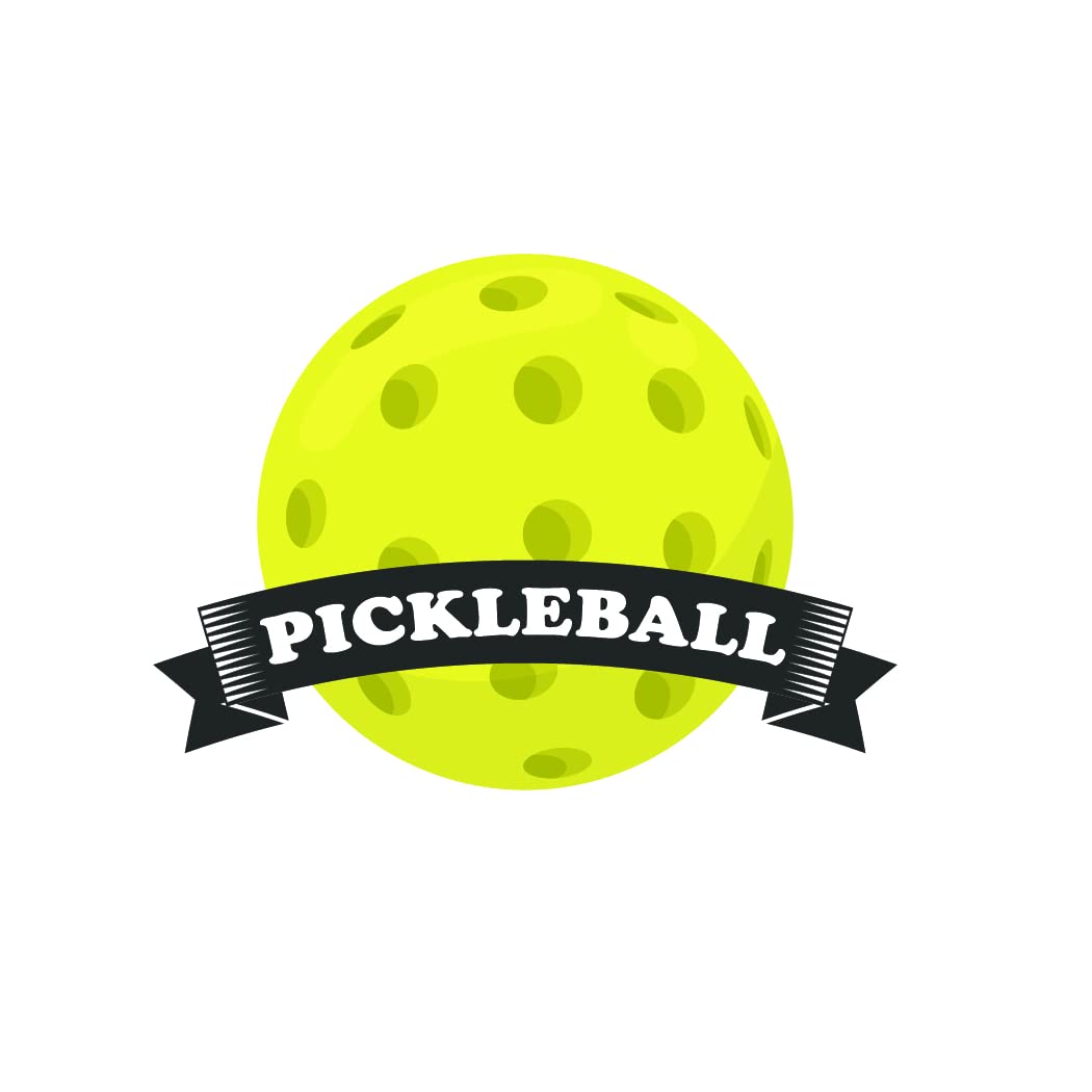 Pickleball Banner, 3 inch Sticker, S452 (Waterproof Vinyl Decal for Car, Water Bottle, Laptop, iPad, Window, Cooler, Luggage, Bumper, Toolbox, Locker)