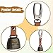 Aymzbd Warning Bell Metal Waist Hanging Noise Maker Pendant for Outdoor Fishing Survival Mountain Climbing Accessories, Coffee