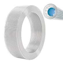 5Meters Up to 260C Upgraded PTFE Tube OD 4mm Star Shape Inner Ultra Smooth Flow Compatible with Bambulab A1 A1 mini H2D H2S P1P P1S X1 All FDM 3D Printers with 1.75mm Filament Translucent, 5M