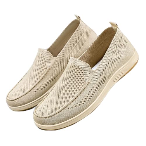 Zapatillas De Running para Hombre Zapatillas Sacudir Casual Malla Ligera Sin Cordones Aire Zapatos Suela Fina Anchos Transpirables Y Antideslizantes Correr