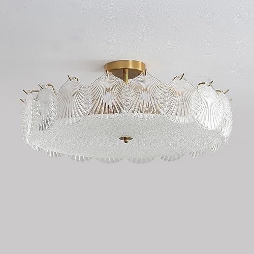 Plafonnier verre bohème au design moderne avec ampoule variable incluse - 6