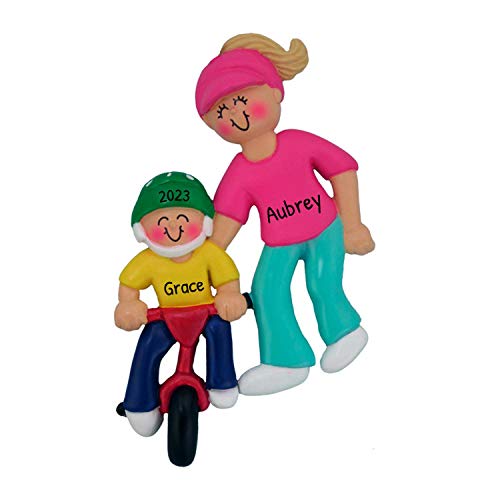 Personalized Single Parent Christmas Ornament 2026, Family of 2 Mom Kid