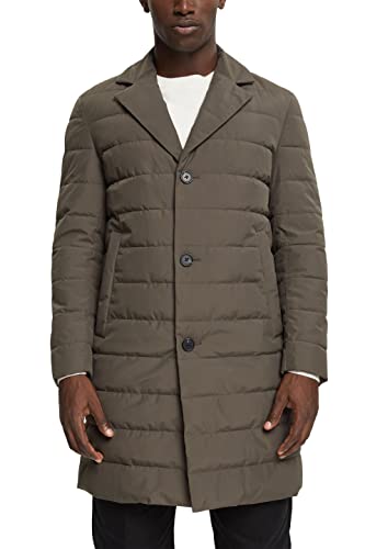 ESPRIT Herren 092EO2G304 Mantel, 355/DARK Khaki, XL