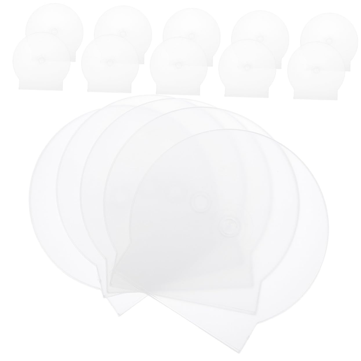 Custodia per CD Singolo Trasparente in Plastica Rigida, Protezione Anti-graffio e Polvere, Porta Dvd Standard per Archiviazione Ordinata, Set da 50 Pezzi per Uso Domestico