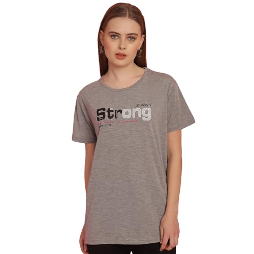 Image of Mack Jonney Printed Round Neck Cotton Regular Fit Half Sleeves Tshirt for Women(Pack of 3)-MACK631327