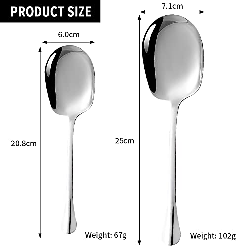 Cucchiaio da portata in acciaio inox, 2 posate da