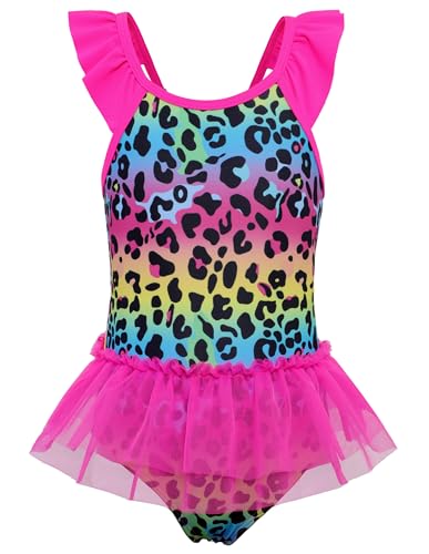 Image of Girls Swimsuit One Piece Bathing Suit Mermaid Girls' Swimwear with Double Mesh Ballet Skirt 3-9 Years
