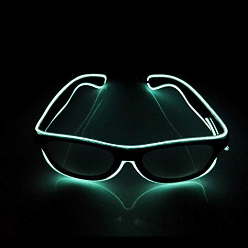 Lunettes LED Réglable Lunettes Lumineux, Fantaisie Décorations de fête LED Lunettes (Blanc)
