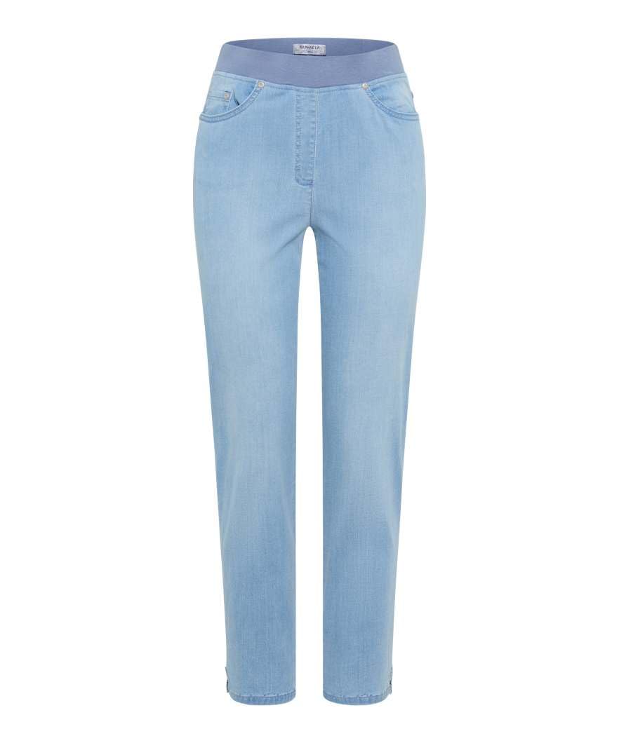 RAPHAELA by Brax Pamina 6/8 Deko Denim Dress Pants, 29 Bleached Light Blue Slightused, 36W / 32L Women