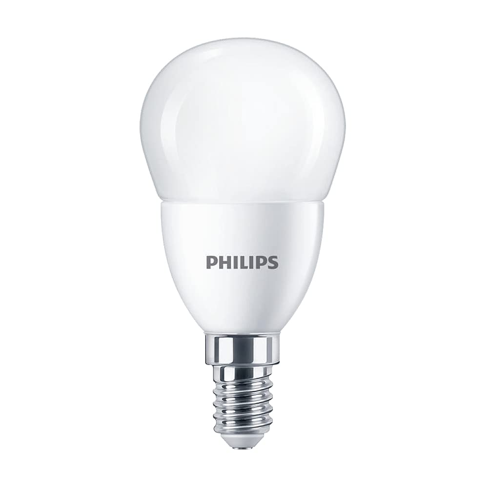 Philips CorePro 7W (60W Replacement) P48 Lustre, E14 Small Edison Screw, 2700 Warm White, Non Dimmable, Frosted - 4pack
