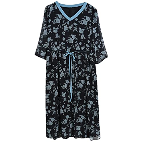 Robe midi à manches courtes pour une allure estivale en terrasse